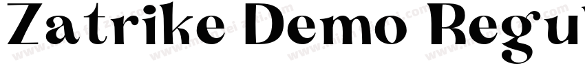 Zatrike Demo Regular字体转换